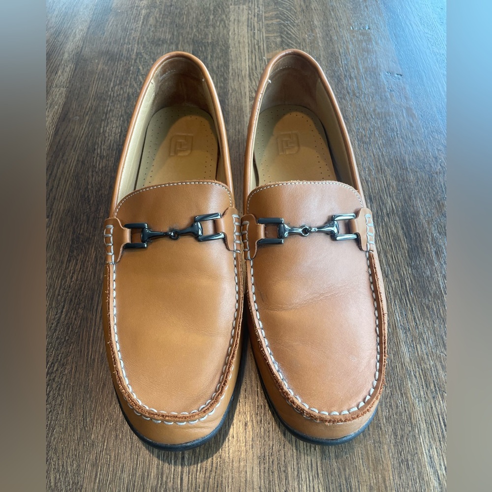 FootJoy Casual Leather Loafers Slip On Classic Driving Loafers  - size 12